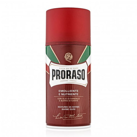 PRORASO SHAVING FOAM NOURISHING SANDALWOOD AND SHEA BUTTER